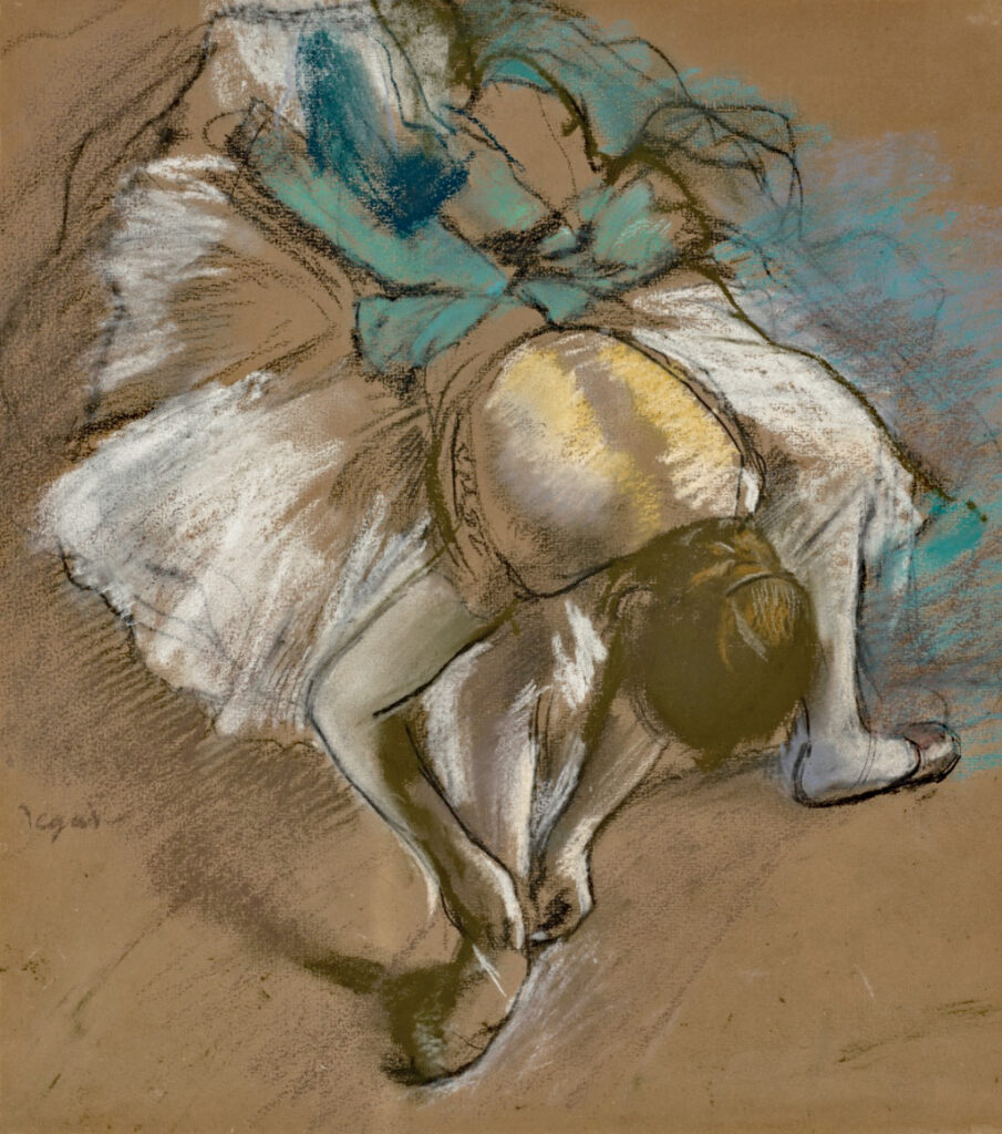 Edgar Degas: Dancer Tying her Slipper